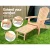 Gardeon Adirondack Outdoor Chair with Slide-Out Ottoman, Eco-Friendly Wooden Patio Furniture, Foldable & Durable Design