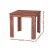 Gardeon Wooden Coffee Side Table: Weather-Resistant, 44.5cm Brown Fir Wood, Perfect for Outdoor Patio & Garden Use