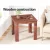 Gardeon Wooden Coffee Side Table: Weather-Resistant, 44.5cm Brown Fir Wood, Perfect for Outdoor Patio & Garden Use