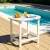 Gardeon White HDPE Outdoor Side Table: Weatherproof, 91kg Capacity, 47.5cm Height, Ideal for Patio & Garden Use