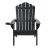 Gardeon Outdoor Black Adirondack Chair HDPE 80x90x94cm, Weather-Resistant, Cup Holder, 170kg Patio Lounge