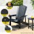Gardeon Outdoor Black Adirondack Chair HDPE 80x90x94cm, Weather-Resistant, Cup Holder, 170kg Patio Lounge Gardeon Outdoor Black Adirondack Chair HDPE 80x90x94cm, Weather-Resistant, Cup Holder, 170kg Patio Lounge