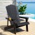 Gardeon Outdoor Black Adirondack Chair HDPE 80x90x94cm, Weather-Resistant, Cup Holder, 170kg Patio Lounge Gardeon Outdoor Black Adirondack Chair HDPE 80x90x94cm, Weather-Resistant, Cup Holder, 170kg Patio Lounge