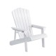 Gardeon White HDPE Adirondack Outdoor Chair 103° Recline, Cup Holder, 170kg Capacity, Weather-Resistant, 80x90x94cm Gardeon White HDPE Adirondack Outdoor Chair 103° Recline, Cup Holder, 170kg Capacity, Weather-Resistant, 80x90x94cm