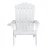 Gardeon White HDPE Adirondack Outdoor Chair 103° Recline, Cup Holder, 170kg Capacity, Weather-Resistant, 80x90x94cm