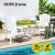 Gardeon White HDPE Adirondack Outdoor Chair 103° Recline, Cup Holder, 170kg Capacity, Weather-Resistant, 80x90x94cm