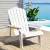Gardeon White HDPE Adirondack Outdoor Chair 103° Recline, Cup Holder, 170kg Capacity, Weather-Resistant, 80x90x94cm