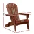 Gardeon Adirondack Wooden Foldable Beach Chair, Brown - Eco-Friendly, High Back, Wide Armrests, Canadian Fir Wood