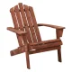 Gardeon Adirondack Outdoor Wooden Beach Chair - Brown, Fir Wood, 150kg Capacity, UV & Weather-Resistant, 73x82x86cm Gardeon Adirondack Outdoor Wooden Beach Chair - Brown, Fir Wood, 150kg Capacity, UV & Weather-Resistant, 73x82x86cm