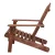 Gardeon Adirondack Outdoor Wooden Beach Chair - Brown, Fir Wood, 150kg Capacity, UV & Weather-Resistant, 73x82x86cm
