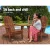 Gardeon Adirondack Outdoor Wooden Beach Chair - Brown, Fir Wood, 150kg Capacity, UV & Weather-Resistant, 73x82x86cm