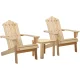 Gardeon 3PC Adirondack Chair Set: Fir Wood, Eco-Friendly Finish, High Back, Wide Armrests, 2 Chairs & Side Table Set Gardeon 3PC Adirondack Chair Set: Fir Wood, Eco-Friendly Finish, High Back, Wide Armrests, 2 Chairs & Side Table Set