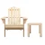 Gardeon 3PC Adirondack Chair Set: Fir Wood, Eco-Friendly Finish, High Back, Wide Armrests, 2 Chairs & Side Table Set