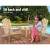 Gardeon 3PC Adirondack Chair Set: Fir Wood, Eco-Friendly Finish, High Back, Wide Armrests, 2 Chairs & Side Table Set