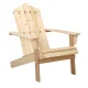 Gardeon Adirondack Wooden Beach Chair, Fir Wood, Eco-Friendly, UV-Resistant, 150kg Capacity, 52x82x86cm, Patio Furniture