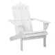 Gardeon White Adirondack Outdoor Chair - Eco-Friendly Fir Wood, 150kg Capacity, UV-Resistant, Wide Armrests, 52x82x86cm