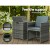 Gardeon 5PC Grey Wicker Bistro Set - Outdoor/Indoor Furniture with UV-Resistant PE Wicker & Aluminium Frame, 5mm Glass Gardeon 5PC Grey Wicker Bistro Set - Outdoor/Indoor Furniture with UV-Resistant PE Wicker & Aluminium Frame, 5mm Glass