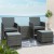 Gardeon 5PC Grey Wicker Bistro Set - Outdoor/Indoor Furniture with UV-Resistant PE Wicker & Aluminium Frame, 5mm Glass Gardeon 5PC Grey Wicker Bistro Set - Outdoor/Indoor Furniture with UV-Resistant PE Wicker & Aluminium Frame, 5mm Glass