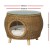 Gardeon 2-in-1 Wicker Coffee Side Table & Pet Bed, Yellow, 51cm Aluminium Frame, Indoor/Outdoor, Weather-Resistant