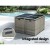 Gardeon 9-Piece Grey Wicker Outdoor Dining Set with Cushions & Storage Cover - Seats 8, Space-Saving Design