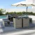 Gardeon 9-Piece Grey Wicker Outdoor Dining Set with Cushions & Storage Cover - Seats 8, Space-Saving Design