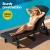 Gardeon 3-Piece Black HDPE Sun Lounge Set: Adjustable Reclining Loungers & Table with Wheels for Outdoor Relaxation