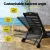 Gardeon HDPE Sun Lounge Set: 4-Position Adjustable Chaise Loungers & Table with Wheels, Weather-Resistant, Black