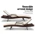 Gardeon Sun Lounge Wicker Lounger - Adjustable Outdoor Beach Chair, Brown, Durable Aluminium Frame with Cushion, 190cm