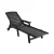 Gardeon Black HDPE Sun Lounge Chair – 4-Position Adjustable Recliner with Wheels & Cup Holder for Outdoor Relaxation