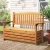 Gardeon 2-Seater Wooden Outdoor Storage Bench – Fir Wood, 114.5x45x88cm, Natural Finish, Sturdy, Easy Assembly