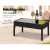 Gardeon 4-Seater Outdoor Wicker Sofa Set - Aluminium Frame, Lime Green Cushions, Tempered Glass Table, Extra Covers