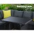 Gardeon Outdoor Aluminium Dining Set: Black PE Wicker, Tempered Glass Table, Multi-Seater Sofa, UV & Weather Resistant
