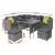 Gardeon Outdoor Dining Set: Aluminium Frame, PE Wicker, UV & Weather Resistant, 5mm Glass, Cushions, Grey 9-Seater