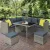 Gardeon Outdoor Dining Set: Aluminium Frame, PE Wicker, UV & Weather Resistant, 5mm Glass, Cushions, Grey 9-Seater