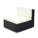 Gardeon 2PC Outdoor Furniture Sofa Set – Wicker Rattan Lounge Chairs with 8cm Cushions, UV-Resistant, Waterproof Covers