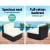 Gardeon 3PC Outdoor Wicker Rattan Sofa Set, UV-Resistant, Waterproof Cushions, Aluminium Frame, Easy Assembly