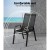 Gardeon 2PC Stackable Outdoor Dining Chairs - Black, Steel Frame, Weather-Resistant, 150kg Capacity, Easy Assembly