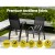 Gardeon 2PC Stackable Outdoor Dining Chairs - Black, Steel Frame, Weather-Resistant, 150kg Capacity, Easy Assembly