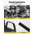 Gardeon 2PC Stackable Outdoor Dining Chairs - Black, Steel Frame, Weather-Resistant, 150kg Capacity, Easy Assembly