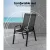 Gardeon 6PC Stackable Outdoor Dining Chairs - Black, Steel Frame, Premium Textilene, Weather-Resistant, 1-Year Warranty