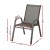 Gardeon 6PC Stackable Outdoor Dining Chairs – Weather-Resistant, Durable Metal Frame, Brown Textilene Fabric