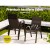 Gardeon 6PC Stackable Outdoor Dining Chairs – Weather-Resistant, Durable Metal Frame, Brown Textilene Fabric