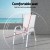 Gardeon 4PC Outdoor Stackable Dining Chairs, White - Weather-Resistant, Steel Frame & Textilene Fabric, 56x70x90cm