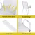 Gardeon 4PC Outdoor Stackable Dining Chairs, White - Weather-Resistant, Steel Frame & Textilene Fabric, 56x70x90cm