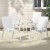 Gardeon 4PC Outdoor Stackable Dining Chairs, White - Weather-Resistant, Steel Frame & Textilene Fabric, 56x70x90cm