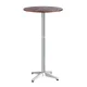 Gardeon Outdoor Bar Table - Adjustable Heights, Hardwood Top, Foldable, Aluminium Pole, Perfect for Patios & Cafés