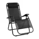 Gardeon Black Zero Gravity Chair - Folding Recliner, Adjustable, Lightweight, Steel Frame, Padded Headrest, 166° Recline