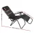 Gardeon Black Zero Gravity Chair - Folding Recliner, Adjustable, Lightweight, Steel Frame, Padded Headrest, 166° Recline