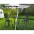 Gardeon 3PC Cast Aluminium Outdoor Bistro Set - Vintage Black, Weather-Resistant, with Parasol Hole, Easy Assembly