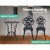 Gardeon 3PC Cast Aluminium Outdoor Bistro Set - Vintage Black, Weather-Resistant, with Parasol Hole, Easy Assembly